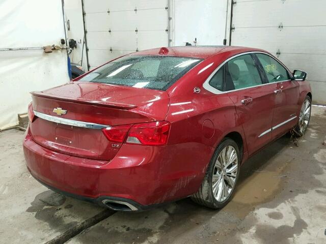 2G1155S32E9177827 - 2014 CHEVROLET IMPALA LTZ RED photo 4