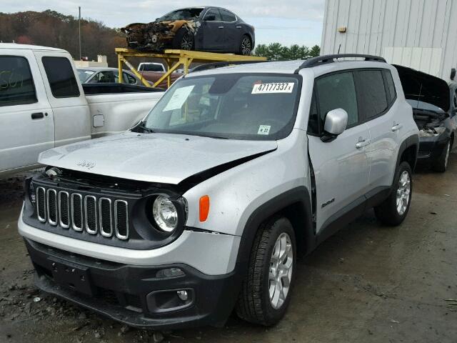 ZACCJBBB5HPF67217 - 2017 JEEP RENEGADE L SILVER photo 2