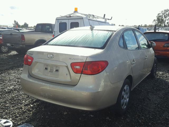 KMHDU46D49U649373 - 2009 HYUNDAI ELANTRA GL GOLD photo 4