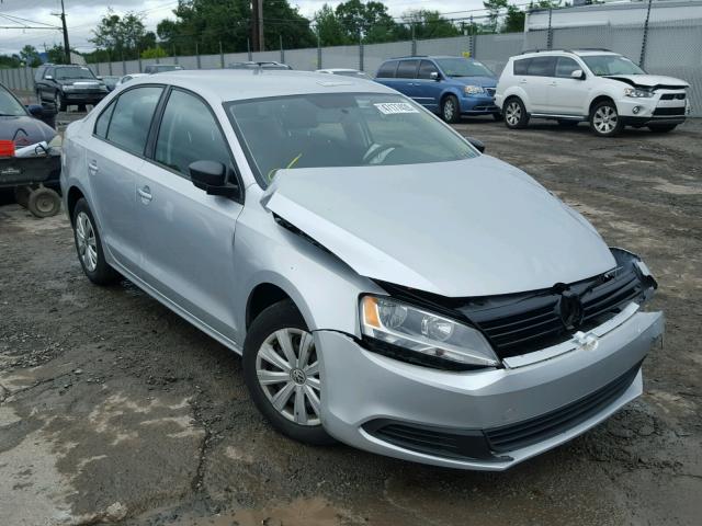 3VW2K7AJ5DM391116 - 2013 VOLKSWAGEN JETTA BASE SILVER photo 1