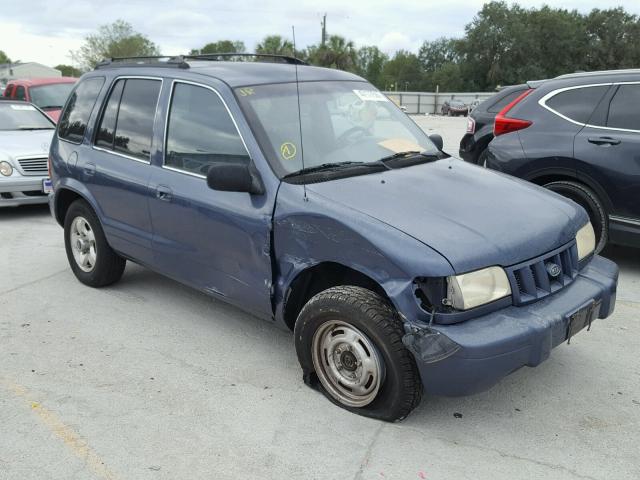 KNDJB723225138322 - 2002 KIA SPORTAGE BLUE photo 1