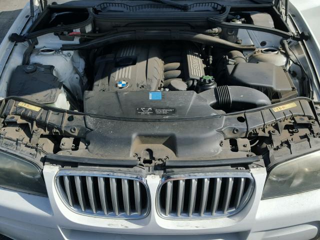WBXPC93447WF25326 - 2007 BMW X3 3.0SI WHITE photo 7