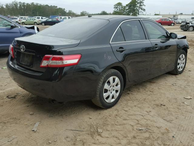 4T1BF3EK0BU698345 - 2011 TOYOTA CAMRY BASE BLACK photo 4