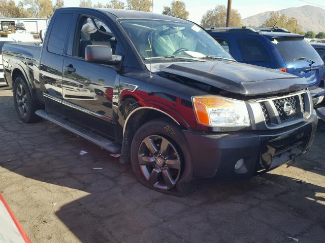 1N6AA0CHXCN324242 - 2012 NISSAN TITAN S BLACK photo 1