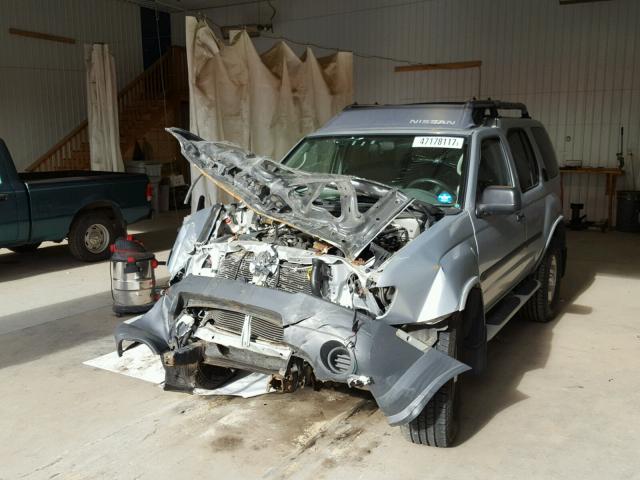 5N1ED28T93C635575 - 2003 NISSAN XTERRA XE SILVER photo 2