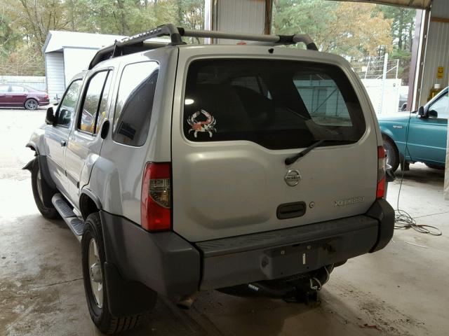 5N1ED28T93C635575 - 2003 NISSAN XTERRA XE SILVER photo 3