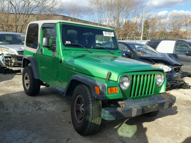 1J4FA29164P797666 - 2004 JEEP WRANGLER / GREEN photo 1