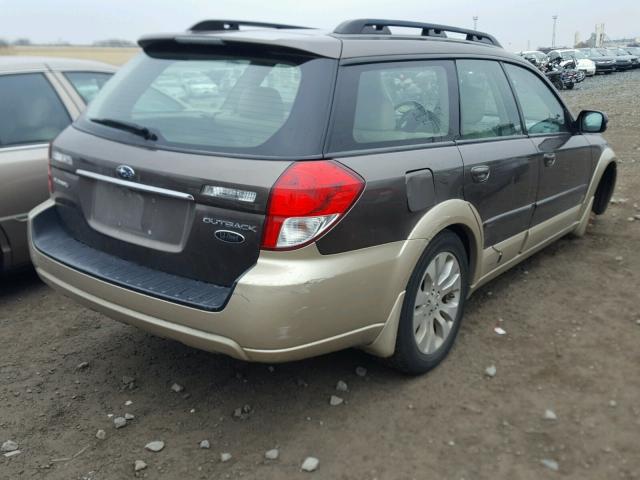 4S4BP86CX84306319 - 2008 SUBARU OUTBACK 3. BROWN photo 4