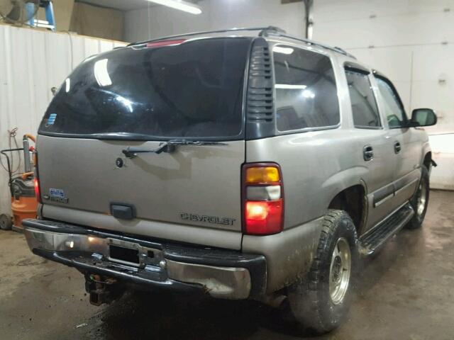 1GNEK13T01J223489 - 2001 CHEVROLET TAHOE K150 GRAY photo 4