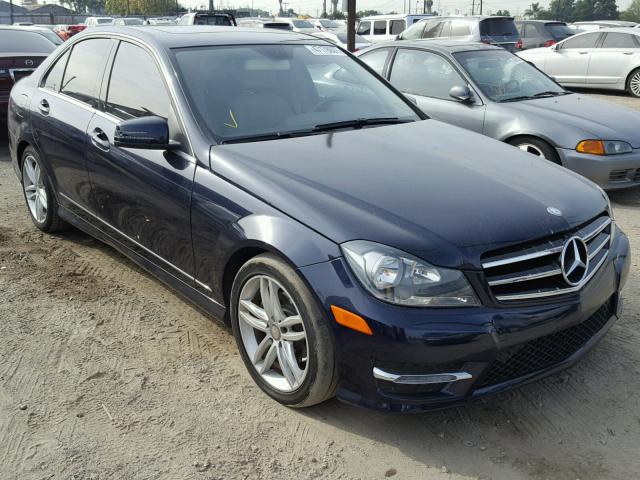 WDDGF4HB5EA968113 - 2014 MERCEDES-BENZ C 250 BLUE photo 1