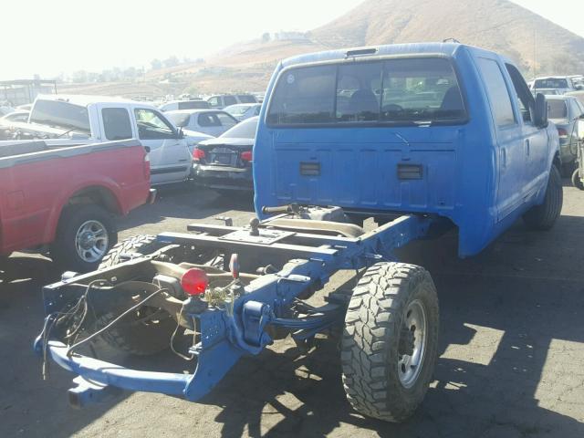 1FTSW30F1XEA08733 - 1999 FORD F350 SRW S BLUE photo 4