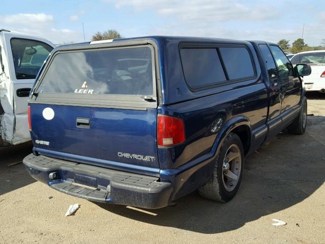 1GCCS19X538165660 - 2003 CHEVROLET S TRUCK S1 BLUE photo 4