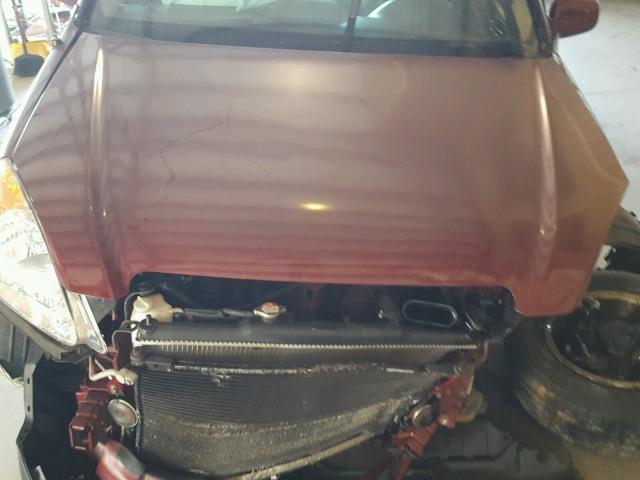 JHLRD78832C010542 - 2002 HONDA CR-V EX BURGUNDY photo 7