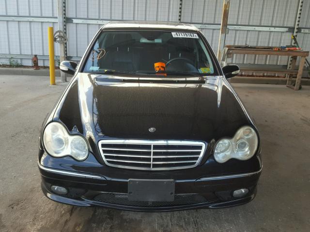 WDBRF52H36A893854 - 2006 MERCEDES-BENZ C GENERATI BLACK photo 9