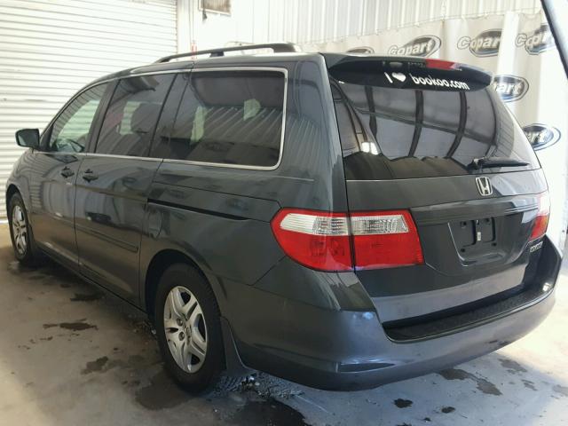 5FNRL38465B008717 - 2005 HONDA ODYSSEY EX BLUE photo 3