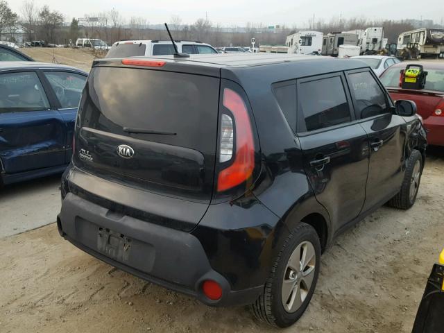 KNDJN2A29F7783854 - 2015 KIA SOUL BLACK photo 4