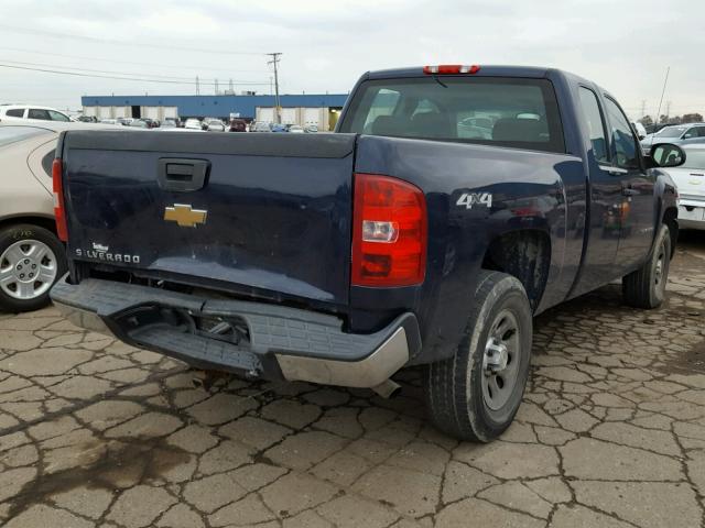 1GCEK19C39Z230689 - 2009 CHEVROLET SILVERADO BLUE photo 4