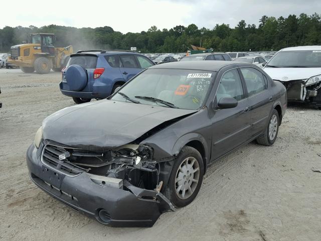 JN1CA31D11T605497 - 2001 NISSAN MAXIMA GXE GRAY photo 2