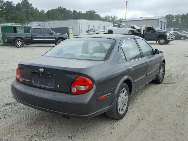 JN1CA31D11T605497 - 2001 NISSAN MAXIMA GXE GRAY photo 4