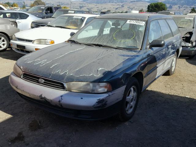 4S3BK4356T7930076 - 1996 SUBARU LEGACY L GREEN photo 2