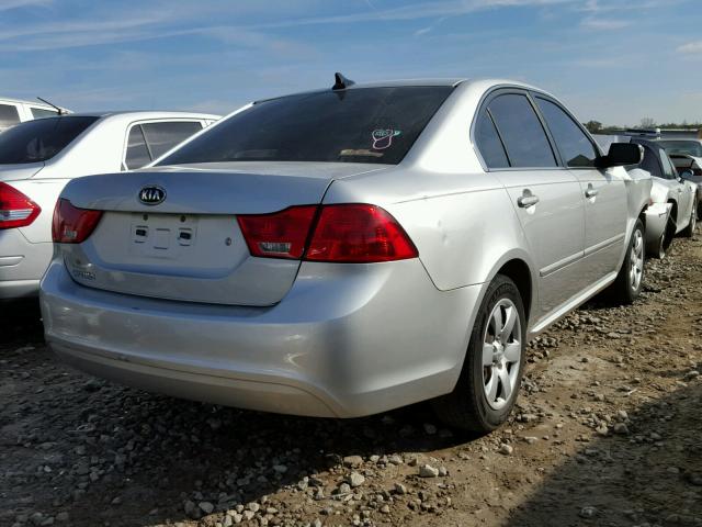 KNAGG4A8XA5442890 - 2010 KIA OPTIMA LX SILVER photo 4