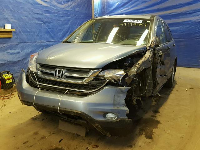 3CZRE4H55AG706565 - 2010 HONDA CR-V EX ლურჯი ფოტო 2