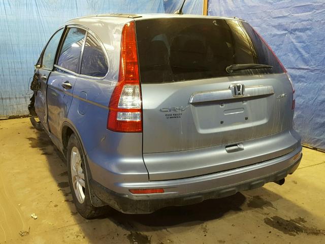 3CZRE4H55AG706565 - 2010 HONDA CR-V EX BLUE photo 3