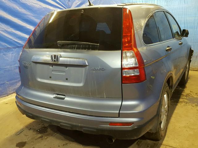 3CZRE4H55AG706565 - 2010 HONDA CR-V EX ლურჯი ფოტო 4