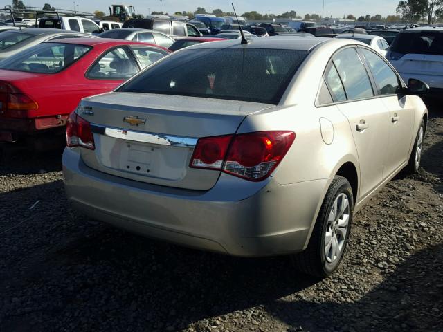 1G1PB5SH3D7180959 - 2013 CHEVROLET CRUZE LS TAN photo 4