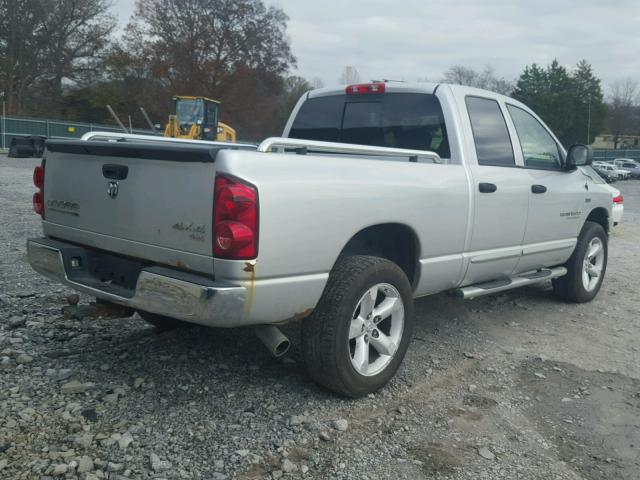 1D7HU18277S116531 - 2007 DODGE RAM 1500 S SILVER photo 4