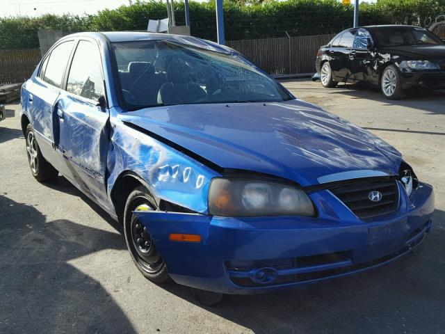 KMHDN46DX4U886178 - 2004 HYUNDAI ELANTRA GL BLUE photo 1