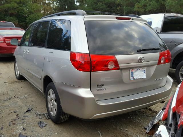 5TDZA22C26S550149 - 2006 TOYOTA SIENNA XLE SILVER photo 3