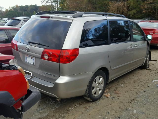 5TDZA22C26S550149 - 2006 TOYOTA SIENNA XLE SILVER photo 4