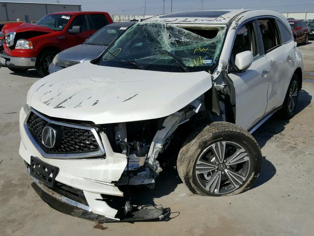 5FRYD3H32HB010824 - 2017 ACURA MDX WHITE photo 2