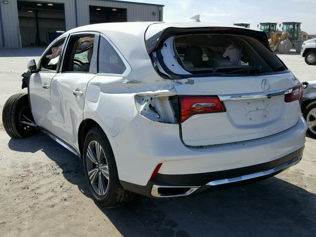 5FRYD3H32HB010824 - 2017 ACURA MDX WHITE photo 3