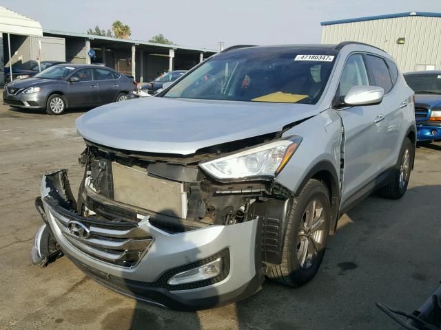 5XYZU3LB1FG259013 - 2015 HYUNDAI SANTA FE S SILVER photo 2