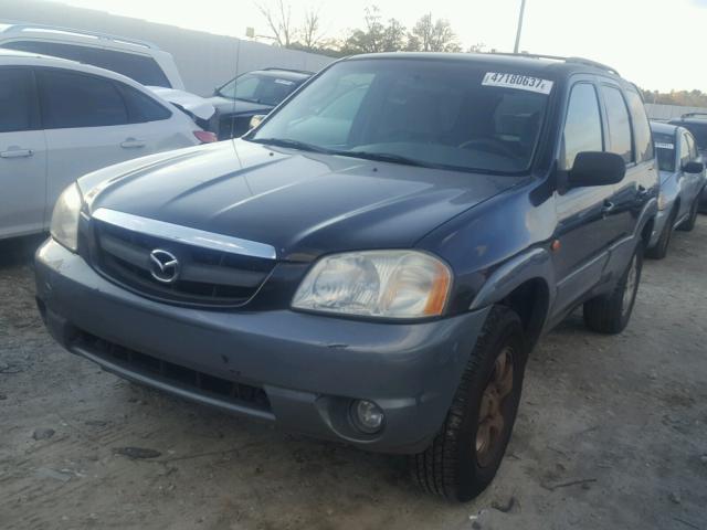 4F2YU08192KM28418 - 2002 MAZDA TRIBUTE LX BLACK photo 2