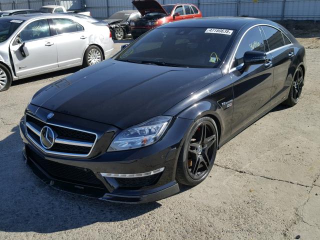 WDDLJ7EB8CA018649 - 2012 MERCEDES-BENZ CLS 63 AMG BLACK photo 2