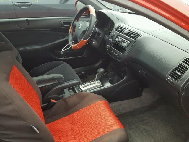 1HGEM22935L004021 - 2005 HONDA CIVIC EX RED photo 5
