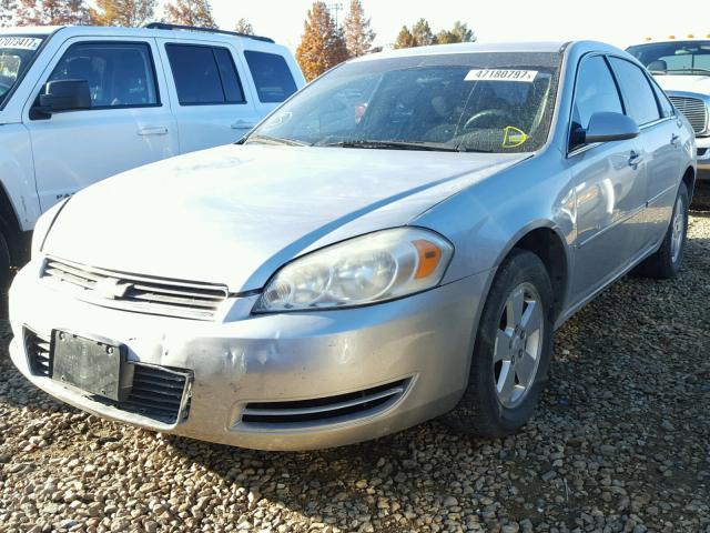 2G1WT55N179331469 - 2007 CHEVROLET IMPALA LT SILVER photo 2