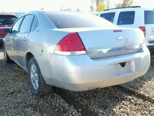 2G1WT55N179331469 - 2007 CHEVROLET IMPALA LT SILVER photo 3