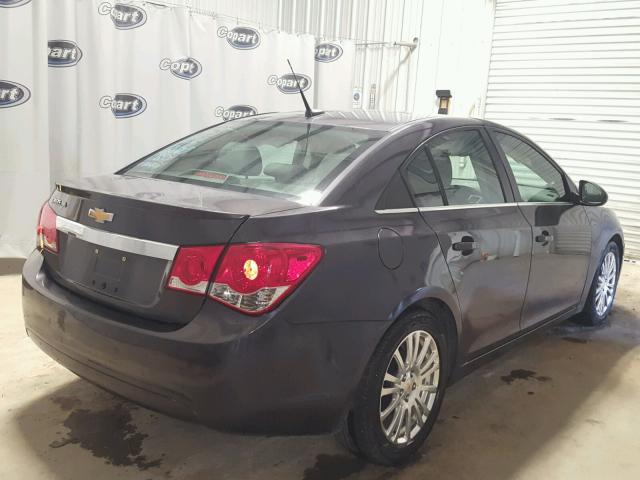 1G1PJ5S96B7237809 - 2011 CHEVROLET CRUZE ECO GRAY photo 4