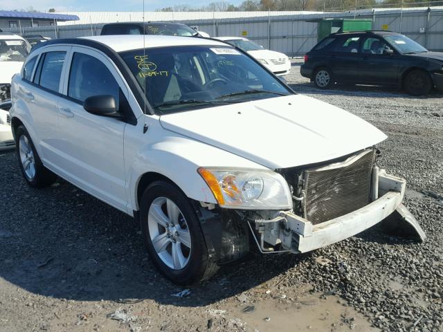 1B3CB4HA6AD606801 - 2010 DODGE CALIBER SX WHITE photo 1