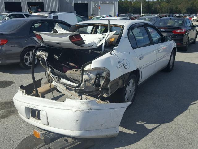 1G1ND52J916231743 - 2001 CHEVROLET MALIBU WHITE photo 4