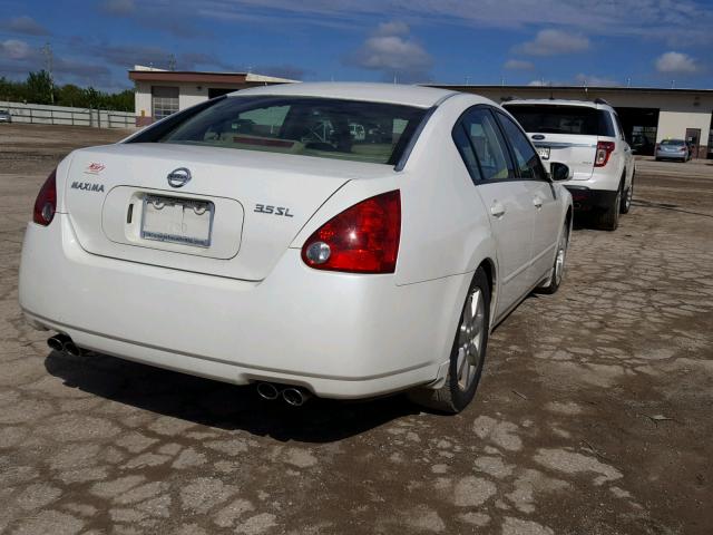 1N4BA41E44C907819 - 2004 NISSAN MAXIMA SE WHITE photo 4