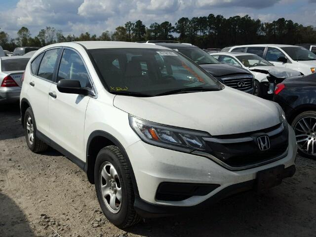 5J6RM3H37FL003524 - 2015 HONDA CR-V LX WHITE photo 1