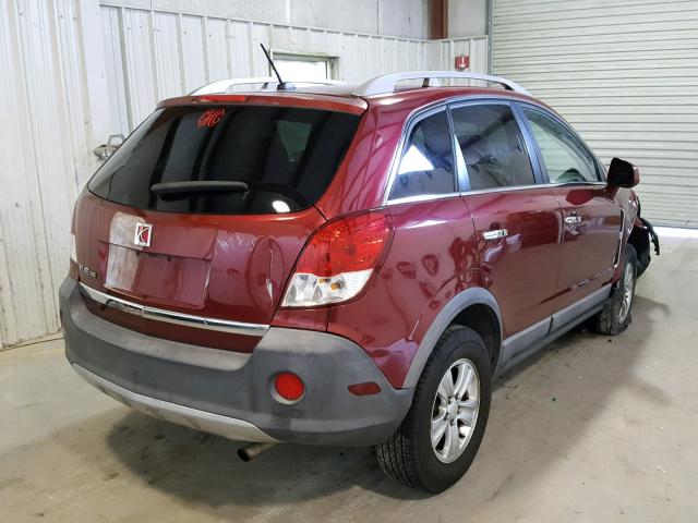 3GSCL33P18S723802 - 2008 SATURN VUE XE RED photo 4