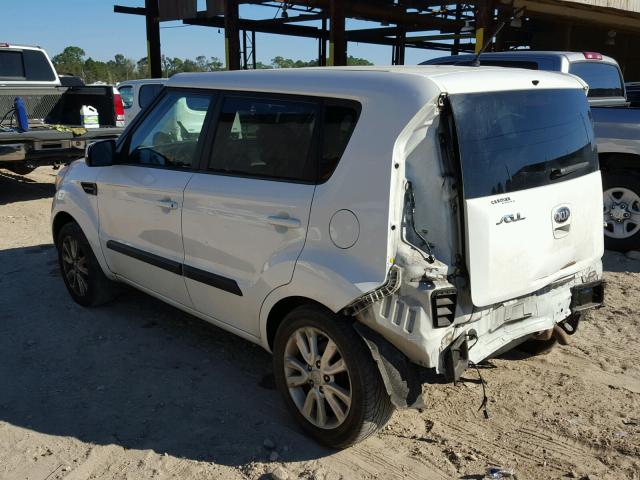 KNDJT2A65D7514191 - 2013 KIA SOUL + WHITE photo 3