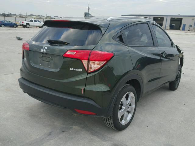 3CZRU5H70GM731166 - 2016 HONDA HR-V EXL GREEN photo 4