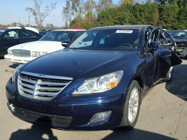 KMHGC46E59U022528 - 2009 HYUNDAI GENESIS 3. BLUE photo 2